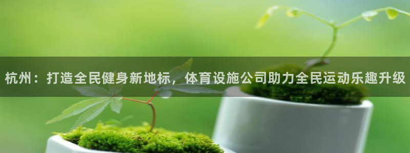 注册凯捷体育：杭州：打造全民健身新地标，体育设施公司