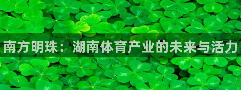 凯捷体育开户：南方明珠：湖南体育产业的未来与活力